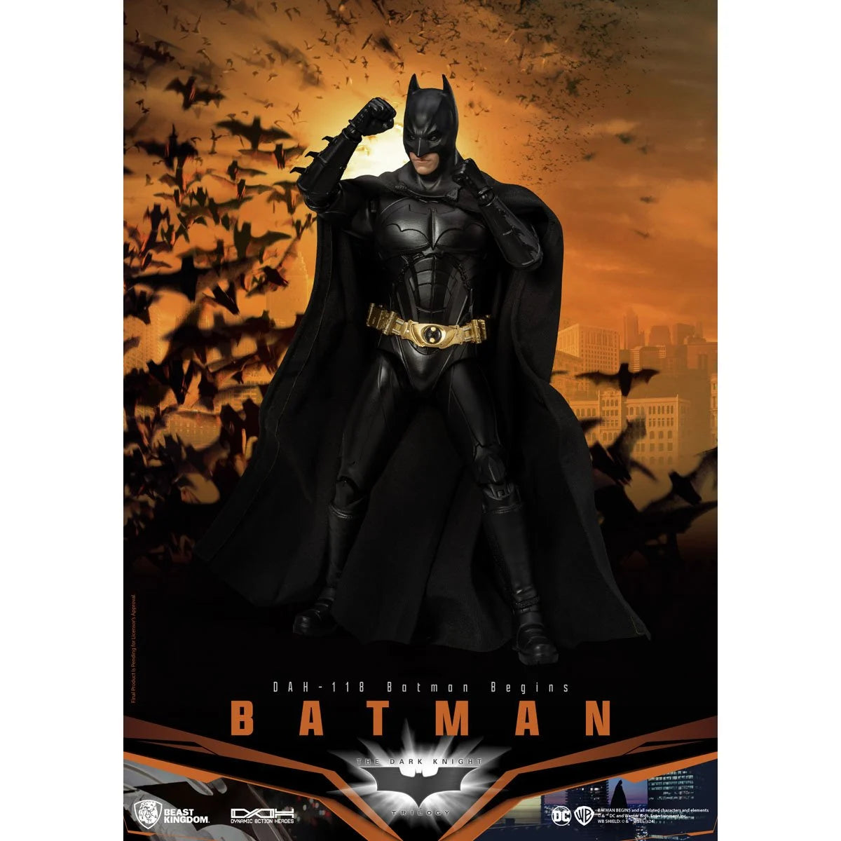 特撮 Batman Begins 18cm action figure Batman Begins DAH-118 Dynamic 8-Ction Heroes Batman Action Figure