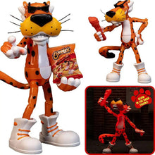 Load image into Gallery viewer, Jada Toys - Cheetos - Chester Cheetah Flamin' Hot Glow in the Dark Figure Maple and Mangoes