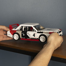 Load image into Gallery viewer, MEGA BLOKS - Hot Wheels Audi 90 Quattro IMSA GTO, Includes 1 Collectible Diecast Car, 973 Piece Collectible Building Toy Set