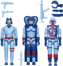 Load image into Gallery viewer, G.I. Joe - Reaction+ Figures - Cobra (Glow Patrol Blue) 3-Pack Maple and Mangoes