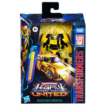 Load image into Gallery viewer, Transformers Generations Legacy United Deluxe Animated Universe Bumblebee Maple and Mangoes