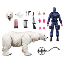 Load image into Gallery viewer, G.I. Joe Classified Series Snake Eyes 6-Inch Action Figure with Polar Bear Maple and Mangoes
