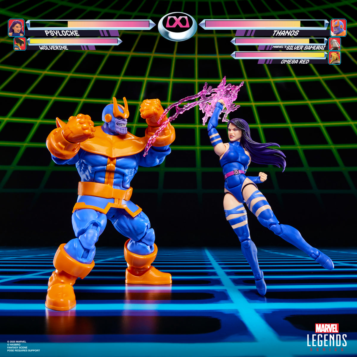 Marvel Legends Series Gamerverse Psylocke vs. Thanos Action Figure