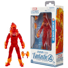 Load image into Gallery viewer, Marvel Legends Series Human Torch, The Fantastic Four: First Steps Johnny Storm Movie Collectible Maple and Mangoes