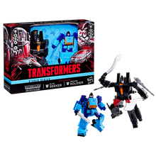 Load image into Gallery viewer, Transformers Studio Series MTMTE Collection Deluxe Class Transformers: Devastation Ground Soldier and Elite Seeker Maple and Mangoes
