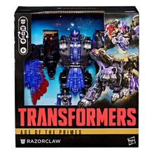 Load image into Gallery viewer, Transformers Age of the Primes Leader Class Razorclaw Maple and Mangeos