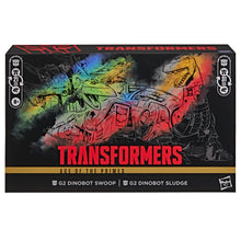 Load image into Gallery viewer, Transformers Age of the Primes G2 Dinobot Swoop and G2 Dinobot Sludge Maple and Mangoes