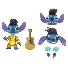 Load image into Gallery viewer, Lilo & Stitch 7" Scale Figures - Ultimate Gold Suit Elvis Stitch Maple and Mangoes