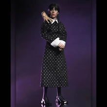 Load image into Gallery viewer, Retro Clothed Action Figures - Wednesday (TV Series 2022) - 8" Wednesday (Classic Dress) Maple and Mangoes