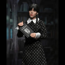 Load image into Gallery viewer, Retro Clothed Action Figures - Wednesday (TV Series 2022) - 8" Wednesday (Classic Dress) Maple and Mangoes