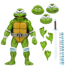 Load image into Gallery viewer, TMNT 7" Scale Figures - Archie Comics - April As The 5th Turtle Maple and Mangoes