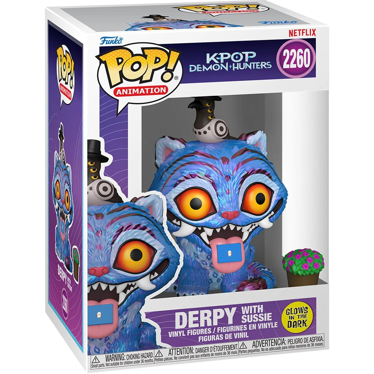 KPop Demon Hunters Tiger with Bird Glow-in-the-Dark Funko Pop