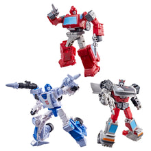 Load image into Gallery viewer, Transformers Age of the Primes Autobot Mirage, Ironhide, and Bluestreak Maple and Mangoes