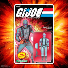 Load image into Gallery viewer, G.I. Joe Arctic Snake Eyes (Red Glow, Crystal Poison) 3 3/4-Inch ReAction+ Figure Maple and Mangoes