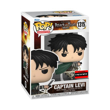 Load image into Gallery viewer, Attack on Titan Captain Levi Ackerman Pop! Vinyl Figure #1315 - AAA Anime Exclusive Maple and Mangoes