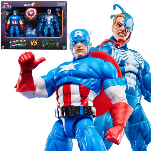 Marvel Legends Series Gamerverse Captain America vs. Venom 6-Inch