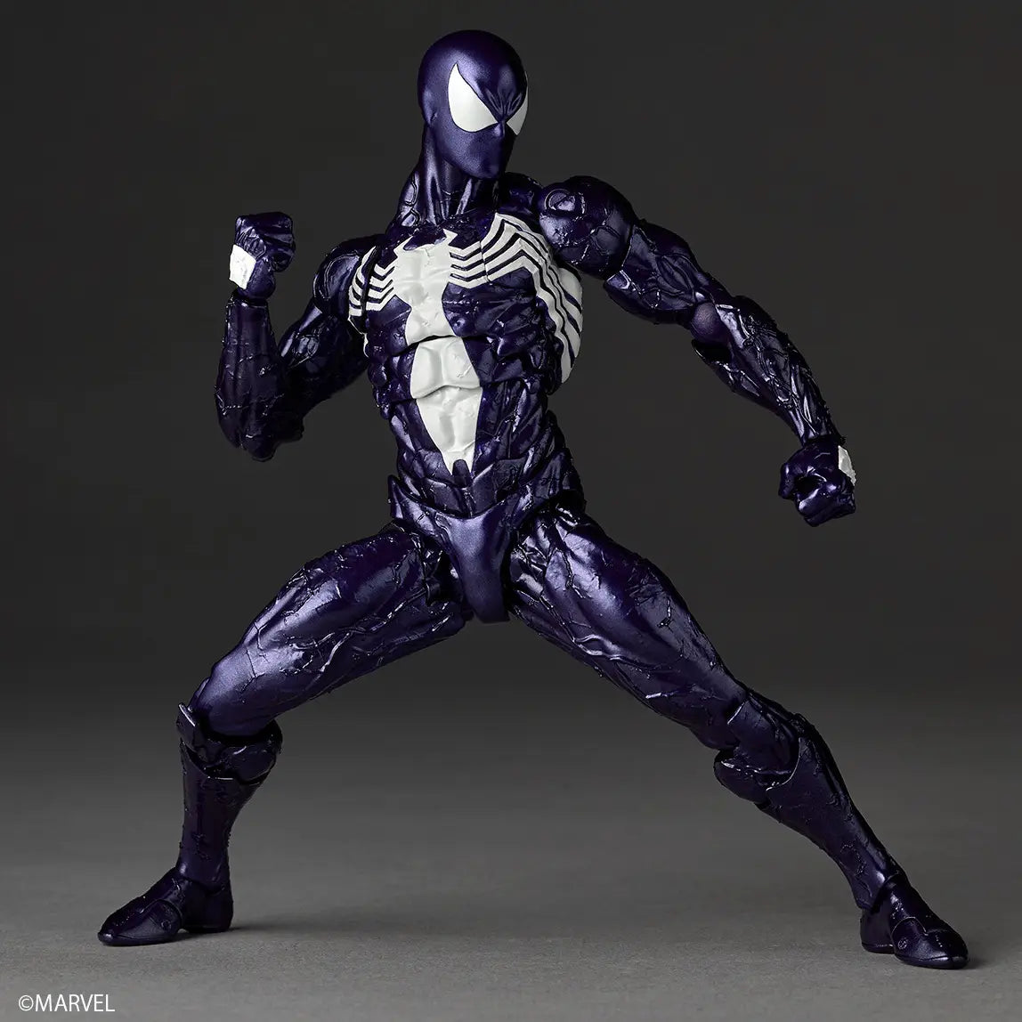 Revoltech Amazing Yamaguchi Symbiote Spider-Man Purple Ver. Action