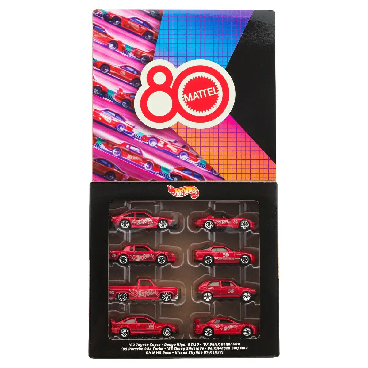 Hot Wheels Mattel 80Th Anniversary 8-Pack – Maple and Mangoes