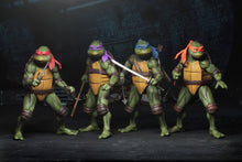 Load image into Gallery viewer, Teenage Mutant Ninja Turtles Movie 1990 1:4 Scale Action Figure Set of 4 Maple and Mangoes
