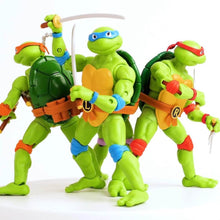 Load image into Gallery viewer, Teenage Mutant Ninja Turtles BST AXN 5-Inch Action Figure Set of 4 Maple and Mangoes