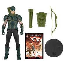 Load image into Gallery viewer, Page Punchers 7" Scale Figure w/ Comic - DC - W03 - Injustice 2 - Green Arrow w/ Comic Maple and Mangoes