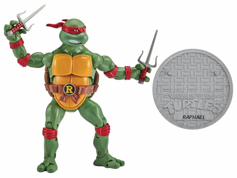 Teenage Mutant Ninja Turtles Classic Raphael vs. Triceraton Action