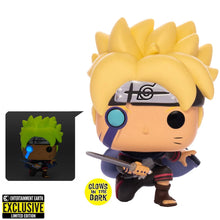 Load image into Gallery viewer, Boruto with Marks Glow-in-the-Dark Pop! Vinyl Figure - Entertainment Earth Exclusive
