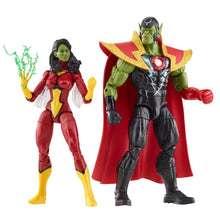Load image into Gallery viewer, Avengers 60th Anniversary Marvel Legends Skrull Queen and Super-Skrull 6-Inch Action Figures Maple and Mangoes