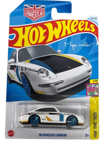 Hot Wheels 2024 HW The '90s '96 Porsche Carrera Magnus Walker White #174 Maple and Mangoes