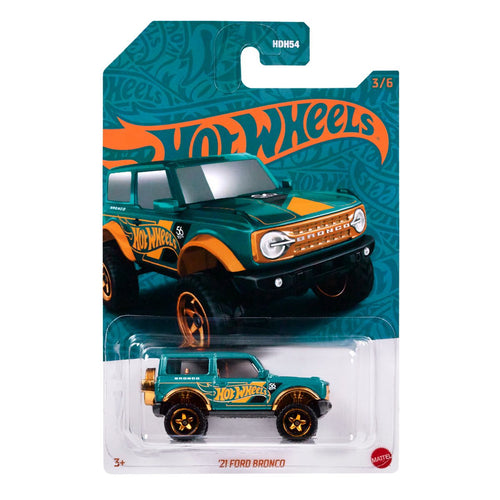  Hot Wheels 56th Anniversary Pearl and Chrome 2024 Mix 1 21 Ford Bronco Maple and Mangoes