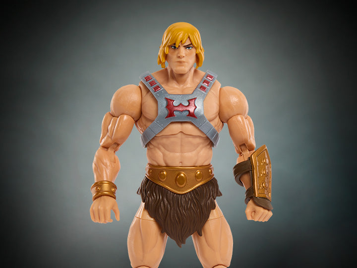 Masters of the Universe Masterverse Revolution Battle Armor He-Man Action Figure Maple and Mangoes