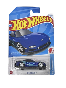 Hot Wheels HW J-Imports 9/10 '95 Mazda RX-7 Blue Diecast&nbsp; Maple and Mangoes