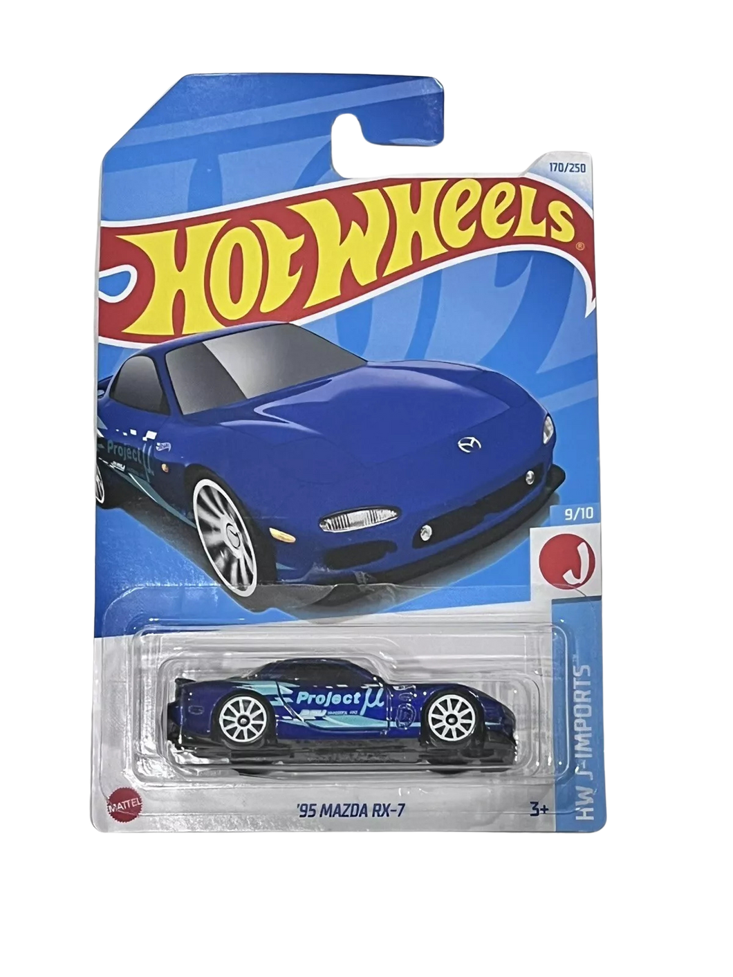 Hot Wheels HW J-Imports 9/10 '95 Mazda RX-7 Blue Diecast  Maple and Mangoes