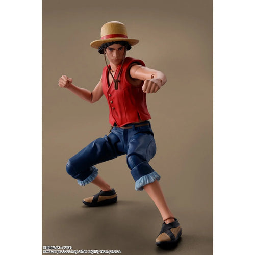 One Piece Netflix Series Monkey D. Luffy S.H. Figuarts Action Figure Maple and Mangoes