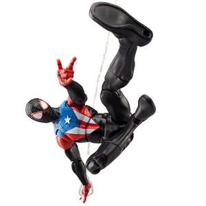 Spider-Man Marvel Legends Series Gamerverse Miles Morales Boricua Suit 6-Inch Action Figure Maple and Mangoes