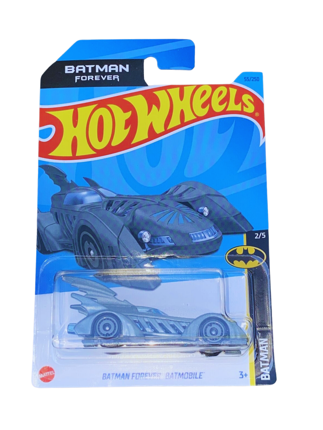 Hot Wheels Batman Forever Batmobile Gray 55 2023 Batman Maple and Mangoes