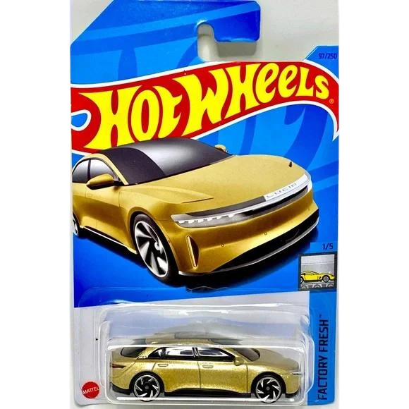 Hot Wheels Lucid Air Gold Maple and Mangoes