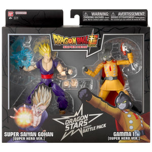 Dragon Ball Super Hero Dragon Stars Battle Pack Super Saiyan Gohan vs. Gamma 1 Action Figure 2-Pack Maple and Mangoes