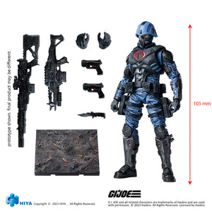 HIYA Exquisite Mini Series 1/18 Scale 4 Inch G.I.Joe Cobra Trooper Action Figure Maple and Mangoes