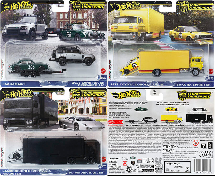 Hot Wheels Team Transport 2025 Mix 1 Vehicle Case of 3 Maple and Mangoes