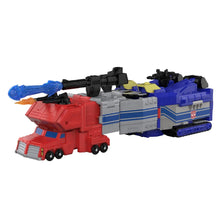 Load image into Gallery viewer, Transformers Generations Age of the Primes Titan Star Optimus Prime Maple and Mangoes
