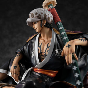 Megahouse Portrait of Pirates Tamashii Web Shop Exclusive PVC Figure - "Warriors Alliance" Trafalgar Law"One Piece" Maple and Mangoes