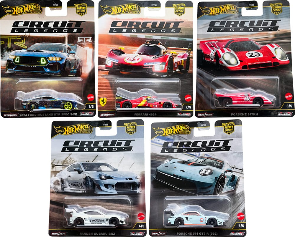 Hot Wheels Car Culture 2025 Mix 5 Vehicle Case of 5 Maple and Mangoes