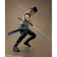 Load image into Gallery viewer, One Piece Netflix Series Roronoa Zoro S.H.Figuarts Action Figure Maple and Mangoes
