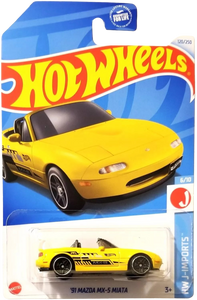 Hot Wheels ‘91 Mazda MX-5 Miata Yellow J-Imports 6/10&nbsp; Maple and Mangoes