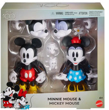 Load image into Gallery viewer, Disney 100th Anniversary Mickey &amp; Minnie Mouse Figure Two-Pack Maple and Mangoes
