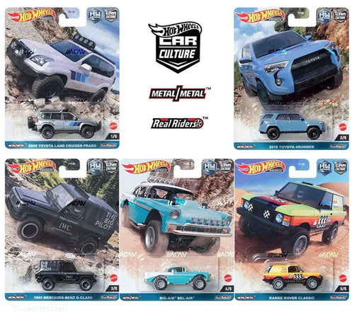 Hot Wheels Car Culture HW Off Road Mix 6 Vehicle Case of 5 Maple and Mangoes