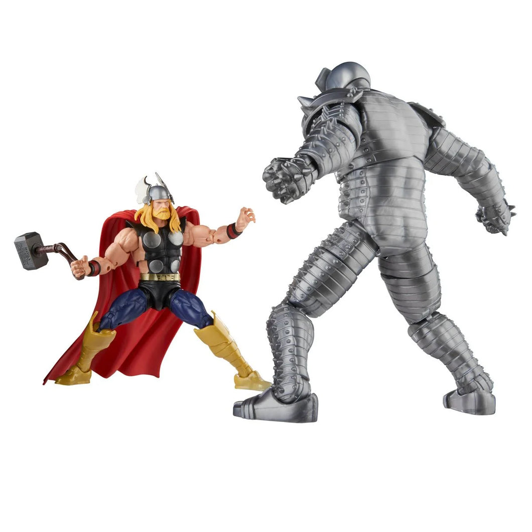 Avengers 60th Anniversary Marvel Legends Thor vs. Marvel's Destroyer 6-Inch Action Figures Maple and Mangoes