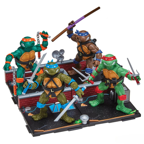 Teenage Mutant Ninja Turtles: 4” Remastered Set of 4 by Playmates Toys Maple and Mangoes