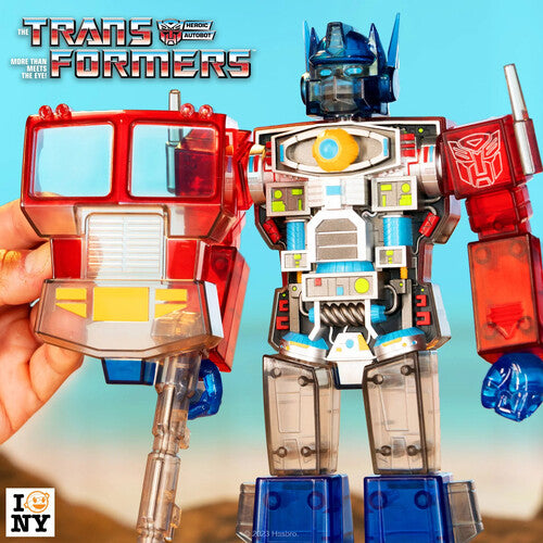 Super7 - Transformers - Super Cyborg - Optimus Prime Clear Red / Blue Maple and Mangoes